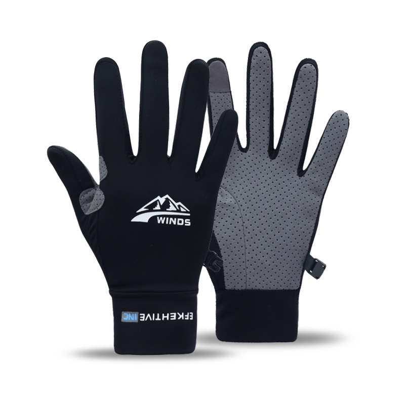 Spearfishing Glove - Herren Leichte Sommer Eisseide Vollfinger-Handschuhe Schnelltrocknend