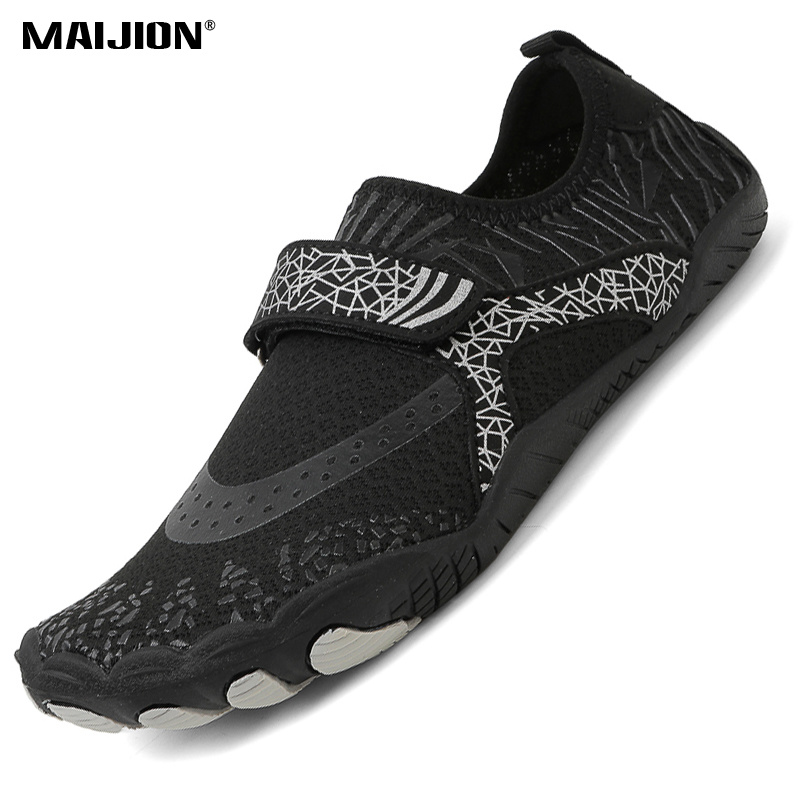Aquatic Water Sports - Schnelltrocknende Wassersportschuhe für Männer, Klettverschluss-Strand-Aquatic-Sneaker für