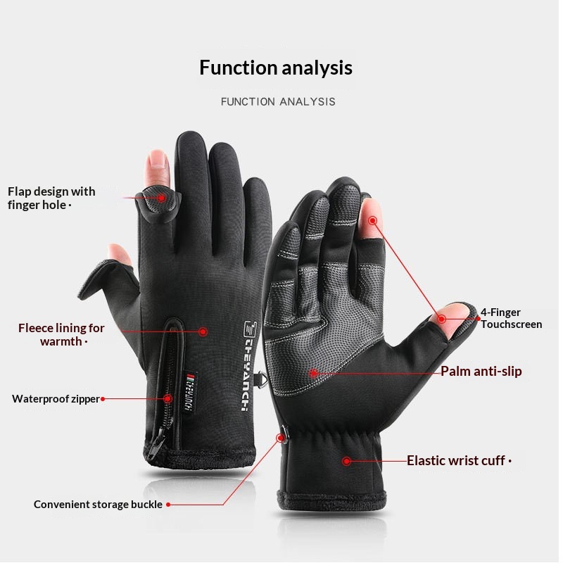 Winter-Warme Touchscreen-Fahrr – Spearfishing Glove Bewertung und Preis
